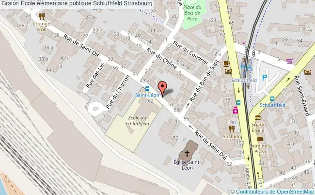 plan École élémentaire Publique Schluthfeld Strasbourg Strasbourg