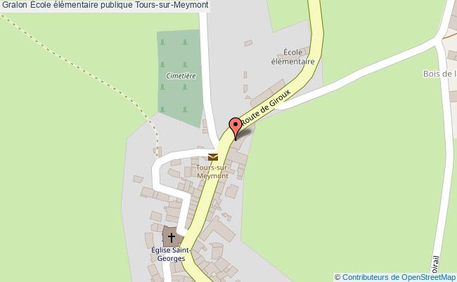 plan École élémentaire Publique Tours-sur-meymont Tours-sur-Meymont