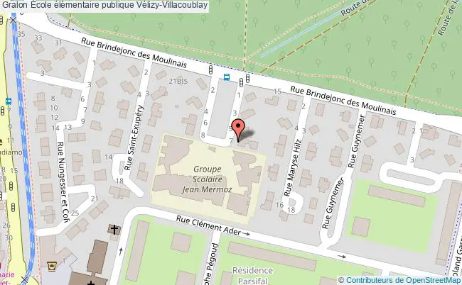 plan École élémentaire Publique Vélizy-villacoublay Vélizy-Villacoublay