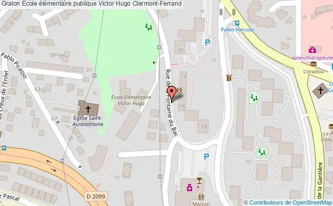 plan École élémentaire Publique Victor Hugo Clermont-ferrand Clermont-Ferrand