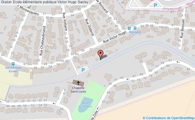 plan École élémentaire Publique Victor Hugo Saclay Saclay