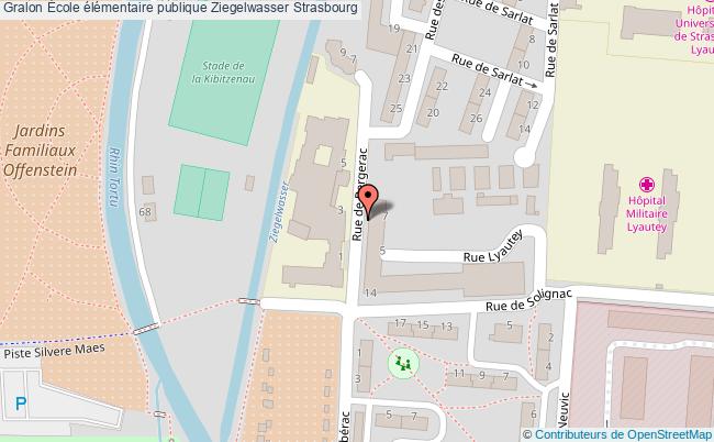 plan École élémentaire Publique Ziegelwasser Strasbourg Strasbourg