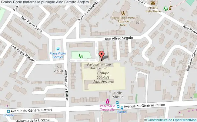 plan École Maternelle Publique Aldo Ferraro Angers Angers