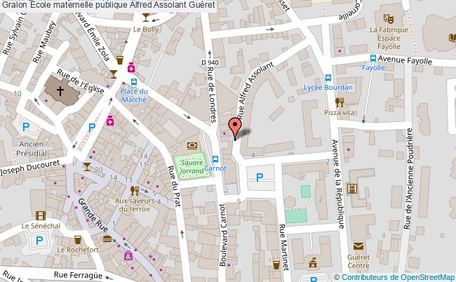 plan École Maternelle Publique Alfred Assolant Guéret Guéret