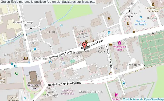 plan École Maternelle Publique Arc-en-ciel Saulxures-sur-moselotte Saulxures-sur-Moselotte