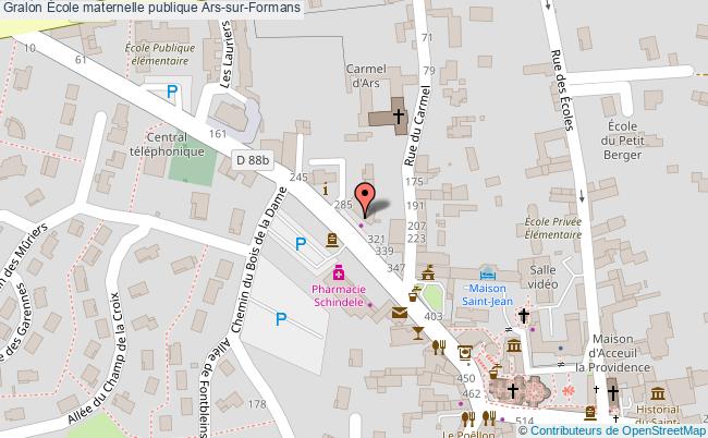 plan École Maternelle Publique Ars-sur-formans Ars-sur-Formans