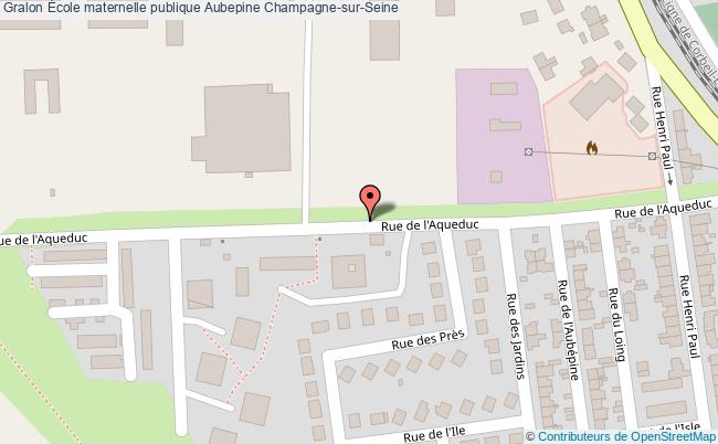 plan École Maternelle Publique Aubepine Champagne-sur-seine Champagne-sur-Seine