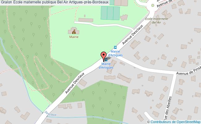 plan École Maternelle Publique Bel Air Artigues-près-bordeaux Artigues-près-Bordeaux