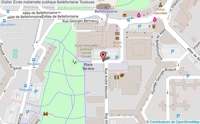 plan École Maternelle Publique Bellefontaine Toulouse Toulouse