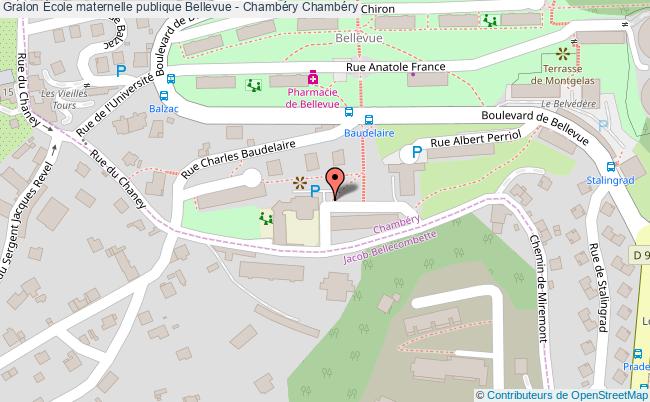 plan École Maternelle Publique Bellevue - Chambéry Chambéry Chambéry