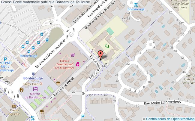 plan École Maternelle Publique Borderouge Toulouse Toulouse