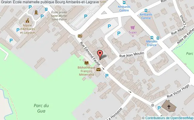 plan École Maternelle Publique Bourg Ambarès-et-lagrave Ambarès-et-Lagrave