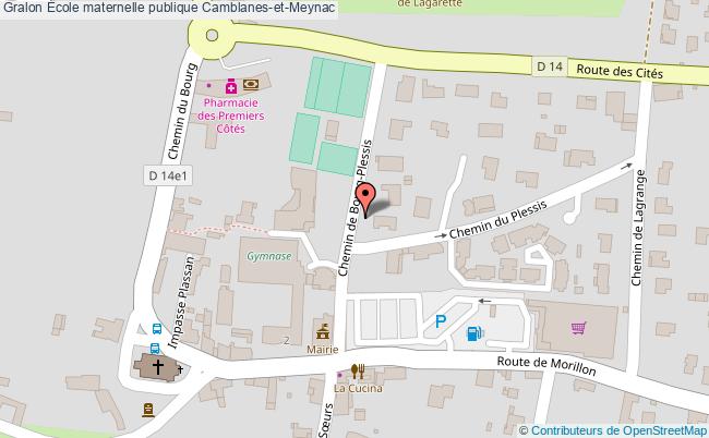 plan École Maternelle Publique Camblanes-et-meynac Camblanes-et-Meynac