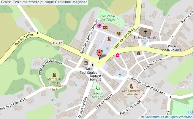 plan École Maternelle Publique Castelnau-magnoac Castelnau-Magnoac