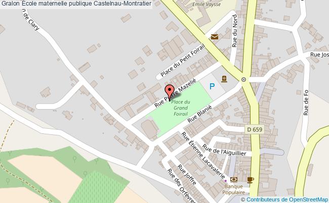 plan École Maternelle Publique Castelnau-montratier Castelnau-Montratier