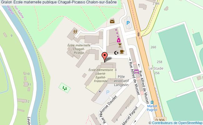 plan École Maternelle Publique Chagall-picasso Chalon-sur-saône Chalon-sur-Saône