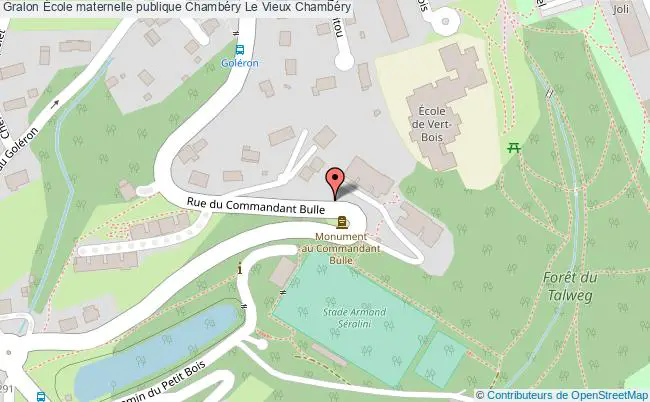 plan École Maternelle Publique Chambéry Le Vieux Chambéry Chambéry
