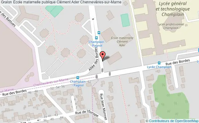 plan École Maternelle Publique Clément Ader Chennevières-sur-marne Chennevières-sur-Marne