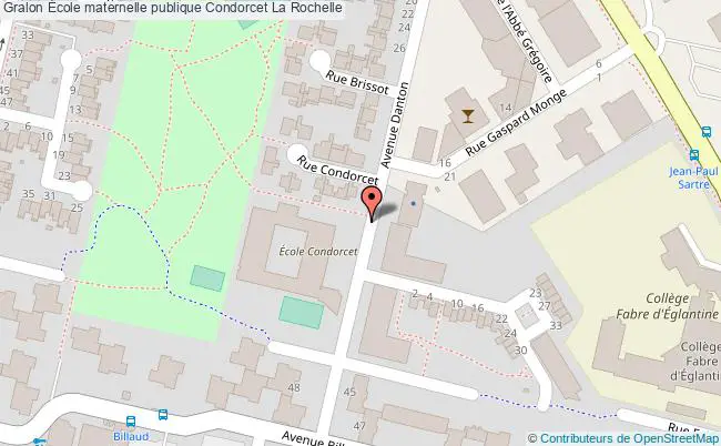 plan École Maternelle Publique Condorcet La Rochelle La Rochelle