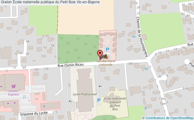 plan École Maternelle Publique Du Petit Bois Vic-en-bigorre Vic-en-Bigorre