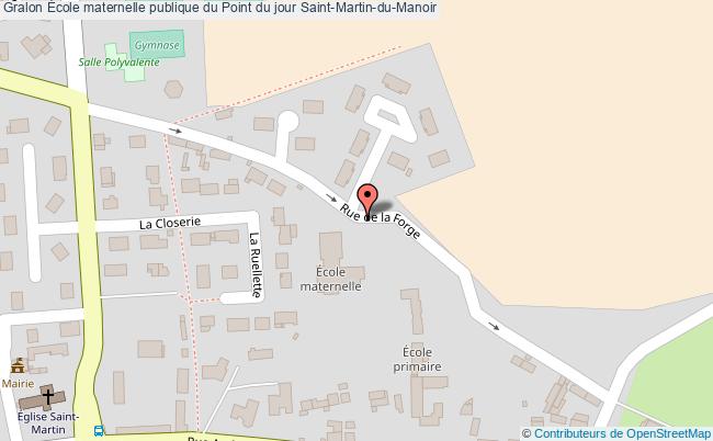 plan École Maternelle Publique Du Point Du Jour Saint-martin-du-manoir Saint-Martin-du-Manoir
