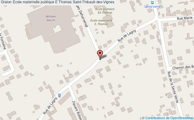 plan École Maternelle Publique E Thomas Saint-thibault-des-vignes Saint-Thibault-des-Vignes