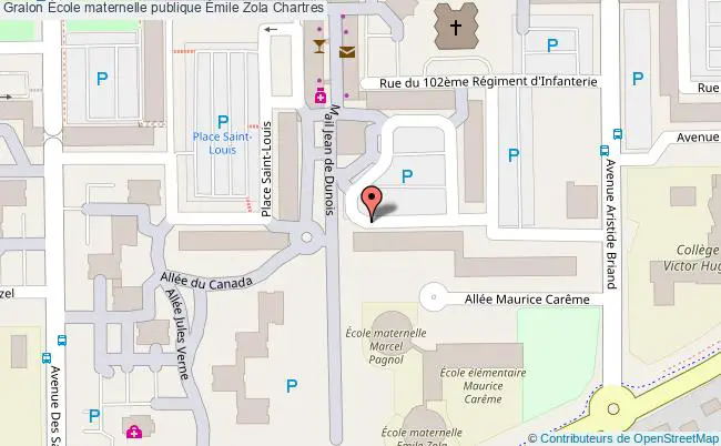 plan École Maternelle Publique Émile Zola Chartres Chartres