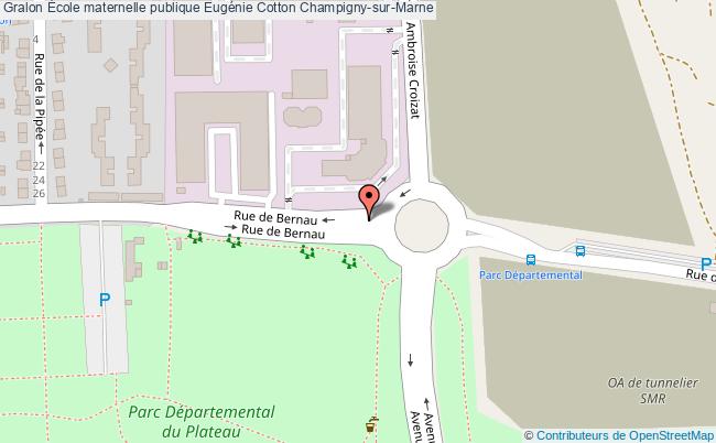 plan École Maternelle Publique Eugénie Cotton Champigny-sur-marne Champigny-sur-Marne