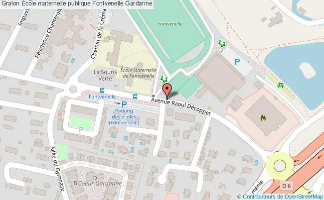 plan École Maternelle Publique Fontvenelle Gardanne Gardanne