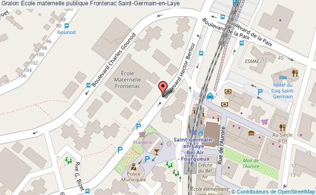 plan École Maternelle Publique Frontenac Saint-germain-en-laye Saint-Germain-en-Laye