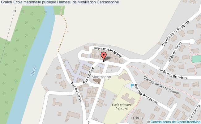 plan École Maternelle Publique Hameau De Montredon Carcassonne Carcassonne