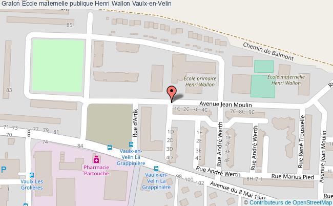 plan École Maternelle Publique Henri Wallon Vaulx-en-velin Vaulx-en-Velin