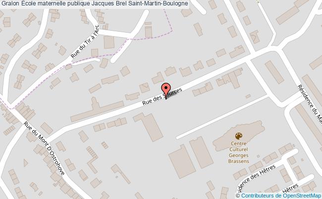 plan École Maternelle Publique Jacques Brel Saint-martin-boulogne Saint-Martin-Boulogne