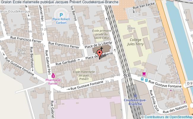plan École Maternelle Publique Jacques Prévert Coudekerque-branche Coudekerque-Branche
