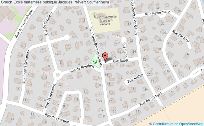 plan École Maternelle Publique Jacques Prévert Soufflenheim Soufflenheim