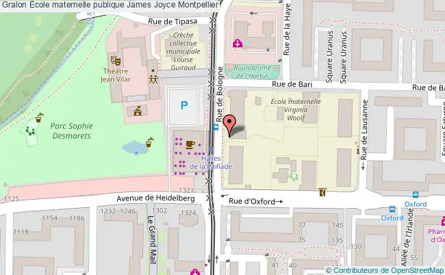 plan École Maternelle Publique James Joyce Montpellier Montpellier