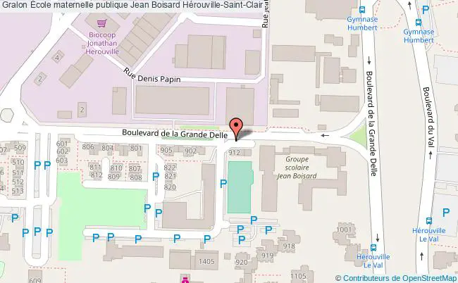 plan École Maternelle Publique Jean Boisard Hérouville-saint-clair Hérouville-Saint-Clair