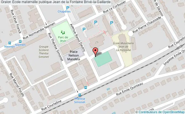 plan École Maternelle Publique Jean De La Fontaine Brive-la-gaillarde Brive-la-Gaillarde