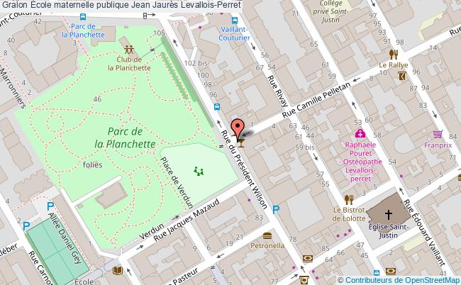 plan École Maternelle Publique Jean Jaurès Levallois-perret Levallois-Perret