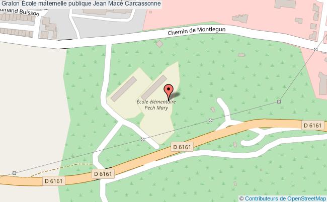 plan École Maternelle Publique Jean Macé Carcassonne Carcassonne