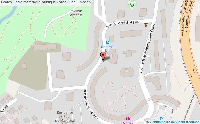 plan École Maternelle Publique Joliot Curie Limoges Limoges