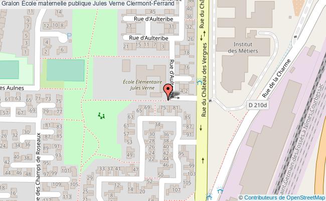 plan École Maternelle Publique Jules Verne Clermont-ferrand Clermont-Ferrand