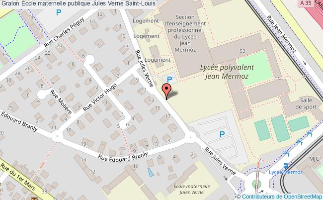 plan École Maternelle Publique Jules Verne Saint-louis Saint-Louis