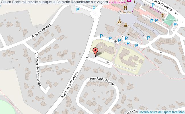 plan École Maternelle Publique La Bouverie Roquebrune-sur-argens Roquebrune-sur-Argens