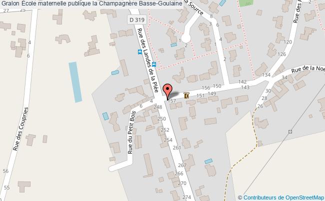 plan École Maternelle Publique La Champagnère Basse-goulaine Basse-Goulaine