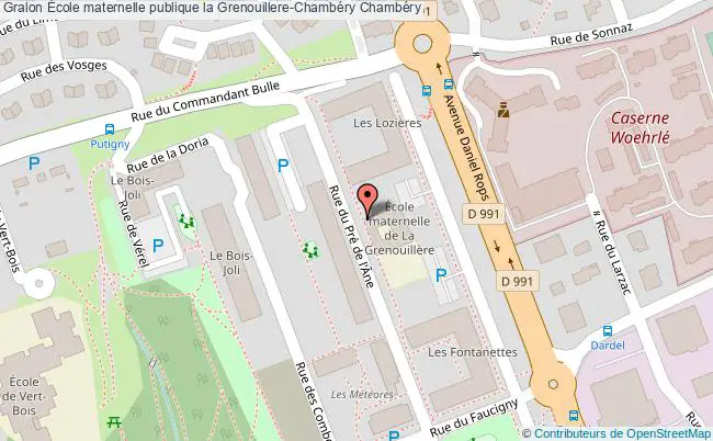 plan École Maternelle Publique La Grenouillere-chambéry Chambéry Chambéry