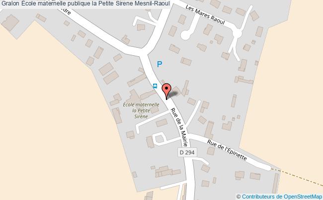 plan École Maternelle Publique La Petite Sirene Mesnil-raoul Mesnil-Raoul