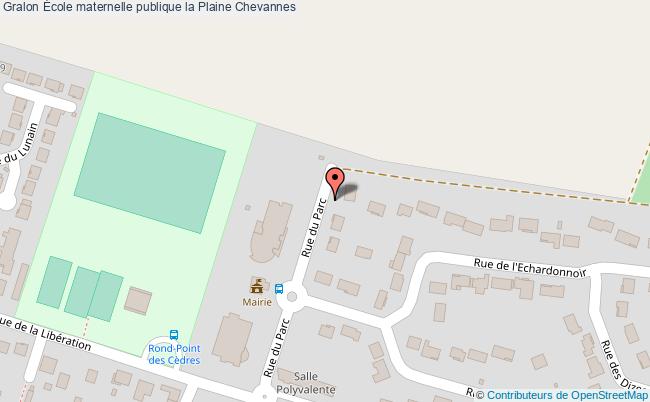 plan École Maternelle Publique La Plaine Chevannes Chevannes