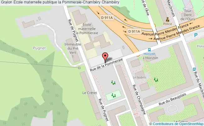 plan École Maternelle Publique La Pommeraie-chambéry Chambéry Chambéry