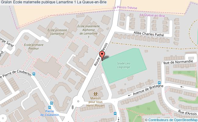 plan École Maternelle Publique Lamartine 1 La Queue-en-brie La Queue-en-Brie